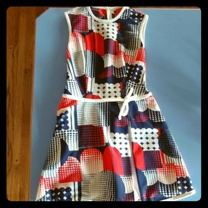 Vintage red, white, and blue jumper
